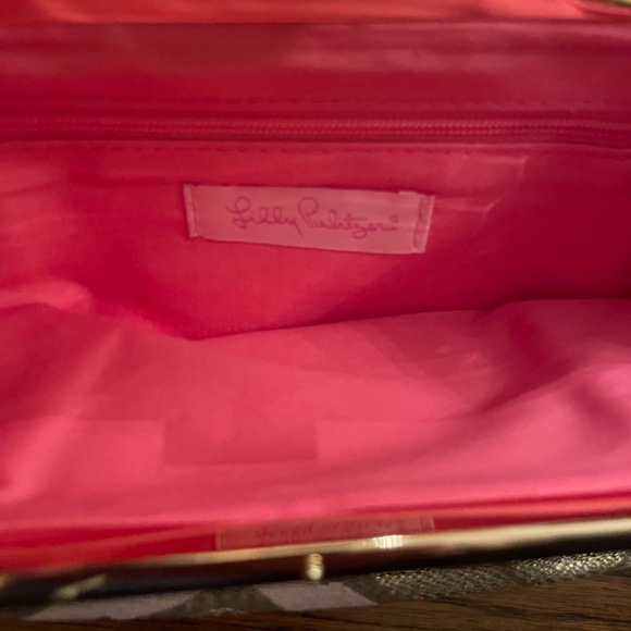 Lilly Pulitzer Opening Night Clutch Gold and Light Pink - New with tags! - Picture 6 of 6